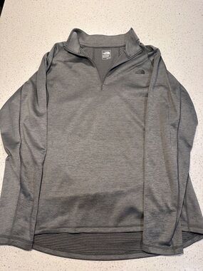 The North Face Heather Gray 1/4 Zip Pullover